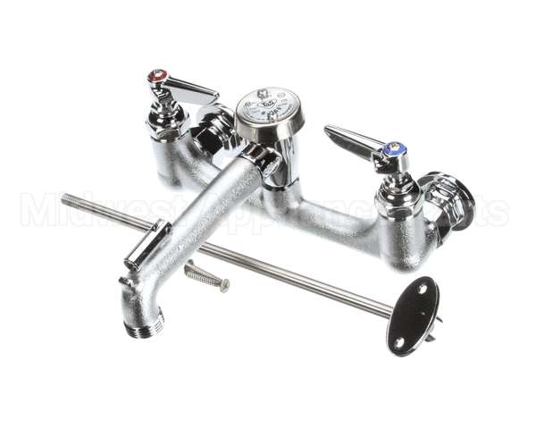 B-0665-RGH T&S Brass Service Sink Faucet, Wall Mount, 8 Cente