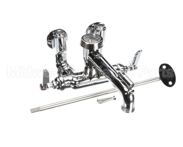 B-0667-POL T&S Brass Service Sink Faucet, Wall Mount, Adjusta