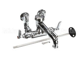 B-0667-POL T&S Brass Service Sink Faucet, Wall Mount, Adjusta