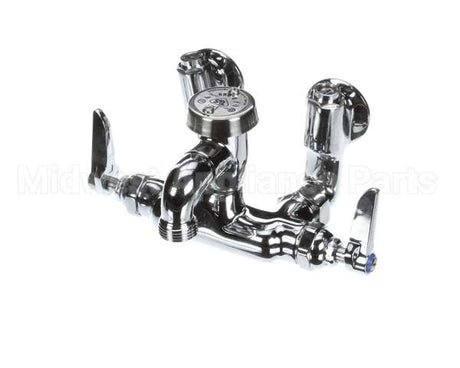 B-0669-POL T&S Brass Service Sink Faucet, Wall Mount, Adjusta