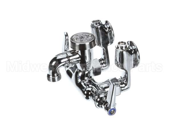 B-0669-POL T&S Brass Service Sink Faucet, Wall Mount, Adjusta