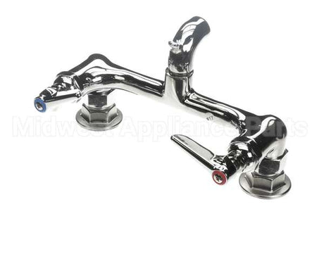 B-0672-POL T&S Brass Service Sink Faucet Wall Mount 8 Cente