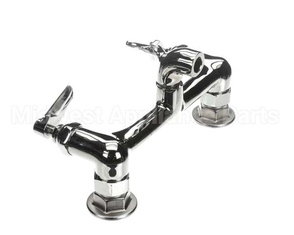 B-0672-POL T&S Brass Service Sink Faucet Wall Mount 8 Cente