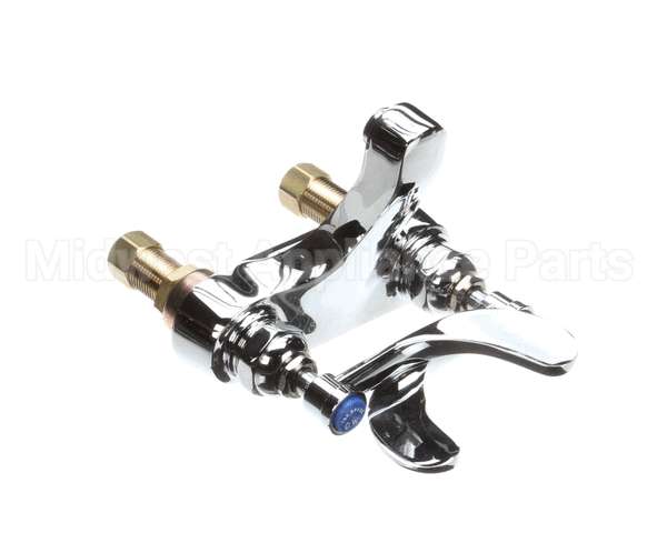 B-0890 T&S Brass Lavatory Faucet, 4 Deck Mount, Cast Spou