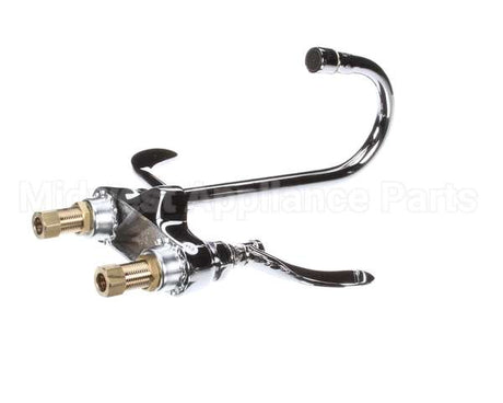 B-0892-01 T&S Brass Medical Fct, Deck Mt, Swivel/Rigid Goose
