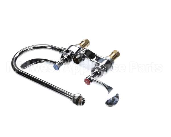 B-0892-LF12-CR4 T&S Brass 4 Centerset Faucet Ceramas 4 Wristact