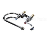 B-0892-LF12-CR4 T&S Brass 4 Centerset Faucet Ceramas 4 Wristact