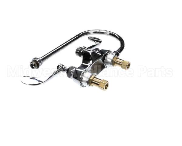 B-0892-LF12-CR4 T&S Brass 4 Centerset Faucet Ceramas 4 Wristact