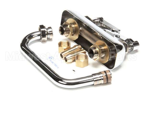 B-1100 T&S Brass Workboard Faucet, Deck Mount, 3-1/2 Cent