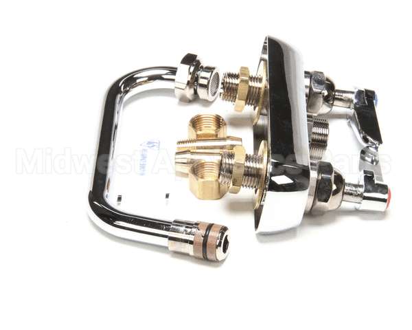 B-1100 T&S Brass Workboard Faucet, Deck Mount, 3-1/2 Cent