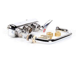 B-1110 T&S Brass Workboard Faucet, Deck Mount, 4 Centers,