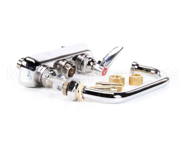 B-1110 T&S Brass Workboard Faucet, Deck Mount, 4 Centers,