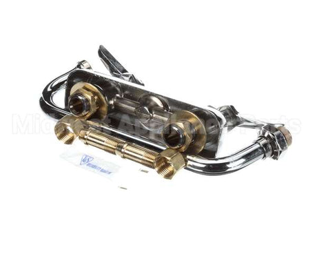 B-1111 T&S Brass Workboard Faucet, Deck Mount, 4 Centers,