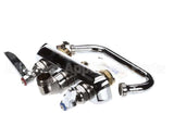 B-1115 T&S Brass Workboard Faucet, Wall Mount, 4 Centers,