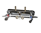 B-1121 T&S Brass Workboard Faucet, Deck Mount, 8 Centers,