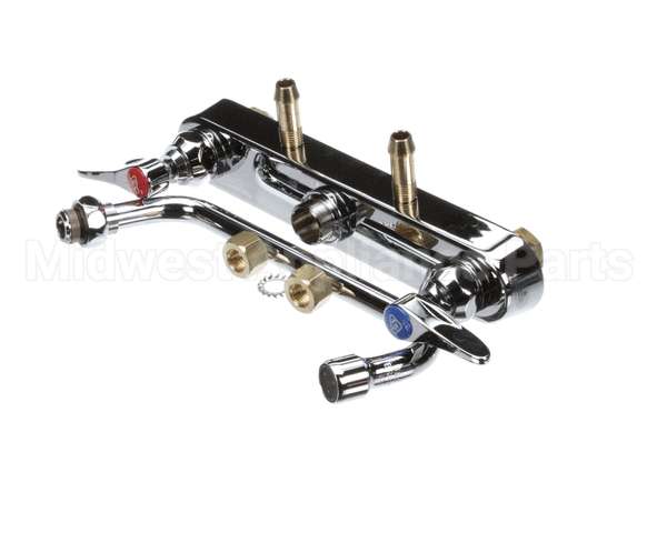 B-1121 T&S Brass Workboard Faucet, Deck Mount, 8 Centers,