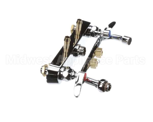 B-1121 T&S Brass Workboard Faucet, Deck Mount, 8 Centers,