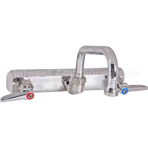 B-1125 Compatible TS Brass Faucet, 8"Wall, 6"Spt, Leadfree