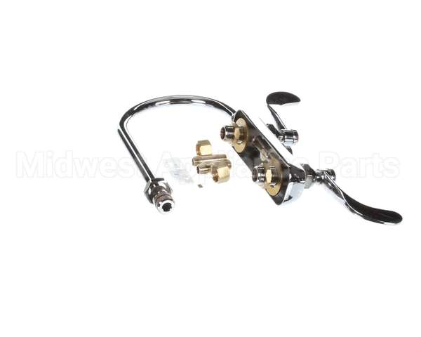 B-1141-04 T&S Brass Workboard Faucet, Deck Mount, 4 Centers,