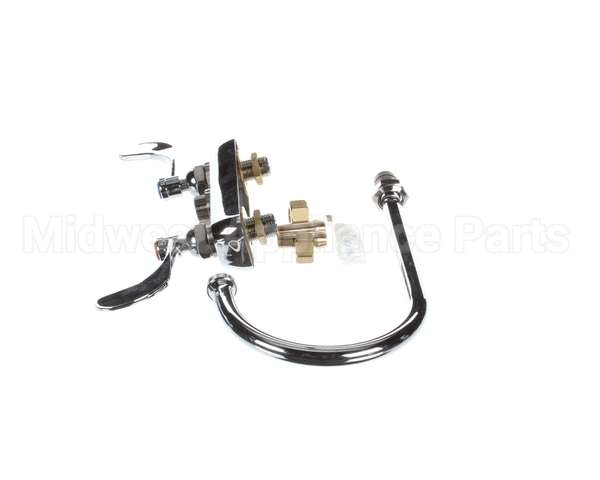 B-1141-04 T&S Brass Workboard Faucet, Deck Mount, 4 Centers,