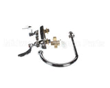 B-1141-04 T&S Brass Workboard Faucet, Deck Mount, 4 Centers,