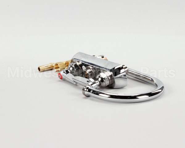 B-1141 T&S Brass Workboard Faucet, Deck Mount, 4 Centers,