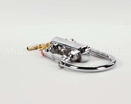 B-1141 T&S Brass Workboard Faucet, Deck Mount, 4 Centers,