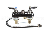 B-1141-XS T&S Brass Workboard Faucet, Deck Mount, 4 Centers,