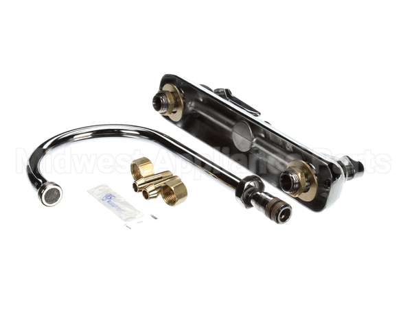 B-1142 T&S Brass Workboard Faucet, Deck Mount, 8 Centers,