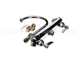 B-1142 T&S Brass Workboard Faucet, Deck Mount, 8 Centers,