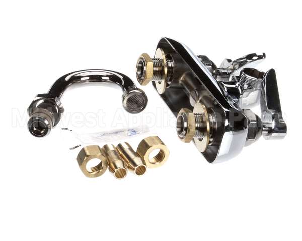 B-1146-01 T&S Brass Workboard Faucet, Wall Mount, 4 Centers,