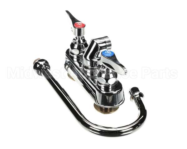 B-1146-02A T&S Brass Workboard Faucet, 4 Wall Mount, 017907-4