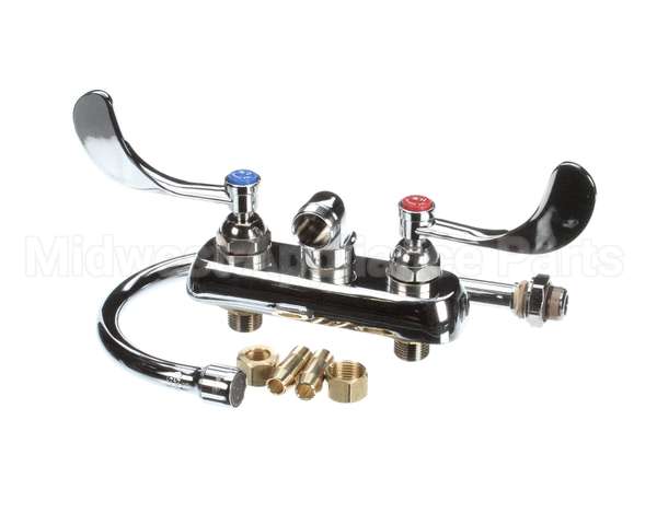 B-1146-04 T&S Brass Workboard Faucet, Wall Mount, 4 Centers,