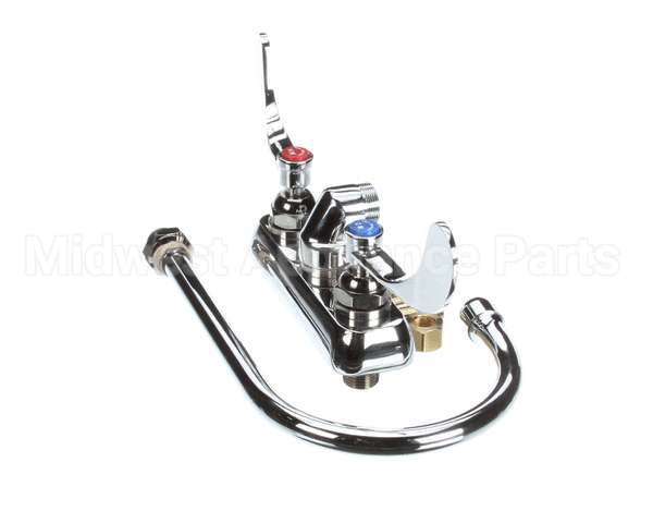 B-1146-04 T&S Brass Workboard Faucet, Wall Mount, 4 Centers,