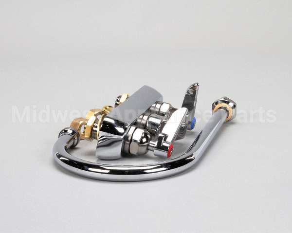 B-1146 T&S Brass Workboard Faucet, 4 Wall Mount, 133X Swi