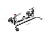 B-2342 T&S Brass Double Pantry Faucet, Wall Mount, 8 Cent