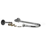 B-2456-W T&S Brass Wall Mount Elbow, 123X Rigid Gooseneck,