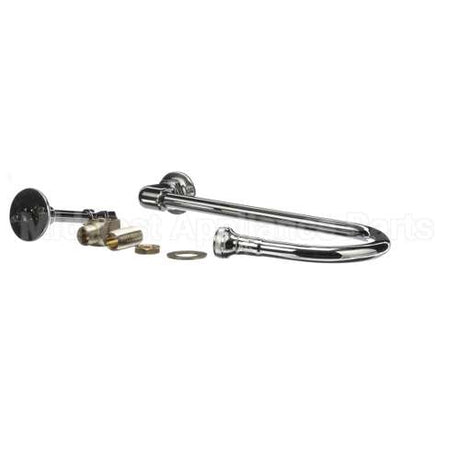 B-2456-W T&S Brass Wall Mount Elbow, 123X Rigid Gooseneck,