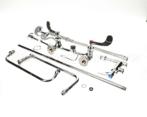 B-2466 T&S Brass Pre-Rinse, Overhead Swivel Arm, Add-On F