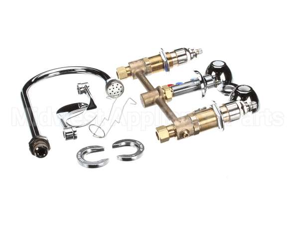 B-2866-04-QT T&S Brass Concealed Widespread Faucet 8 Centers