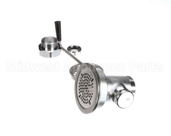 B-3950-SB T&S Brass Waste Drain Valve, Twist Handle, 3-1/2 X