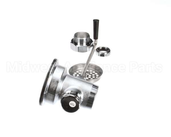 B-3950-SB T&S Brass Waste Drain Valve, Twist Handle, 3-1/2 X