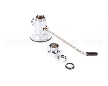 B-3950 T&S Brass Waste Drain Valve, Twist Handle, 3-1/2"