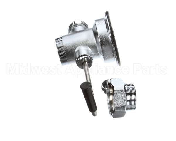 B-3950-XS T&S Brass Waste Drain Valve, Short Twist Handle, 3