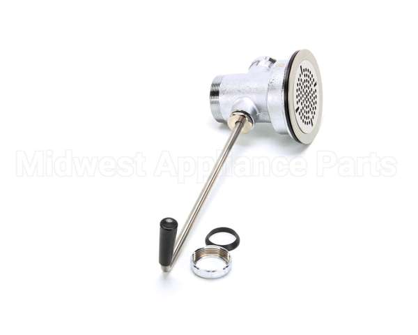 B-3952 T&S Brass Waste Drain Valve, Twist Handle, 3-1/2 X