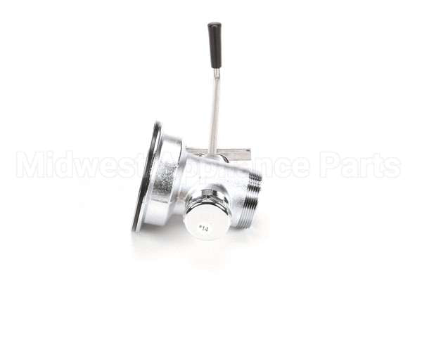 B-3952-VR T&S Brass Waste Drain Valve, Twist Handle, 3-1/2 X