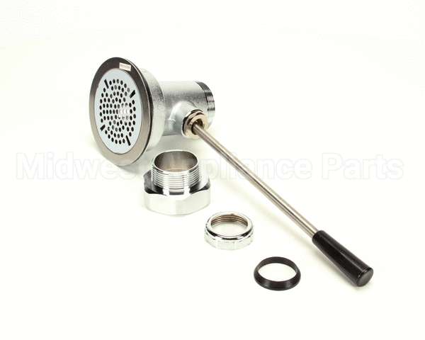 B-3970 T&S Brass Waste Drain Valve, Lever Handle, 3-1/2 X