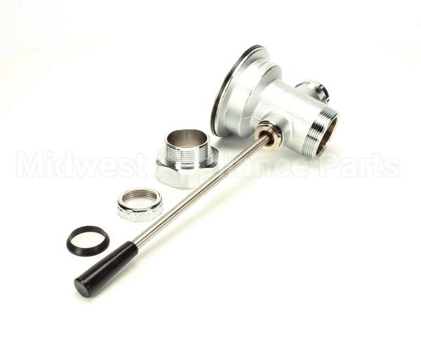 B-3970 T&S Brass Waste Drain Valve, Lever Handle, 3-1/2 X