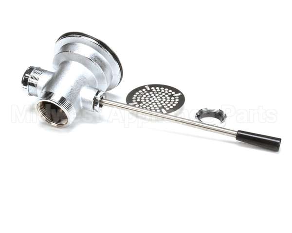 B-3972 T&S Brass Waste Drain Valve, Lever Handle, 3-1/2 X