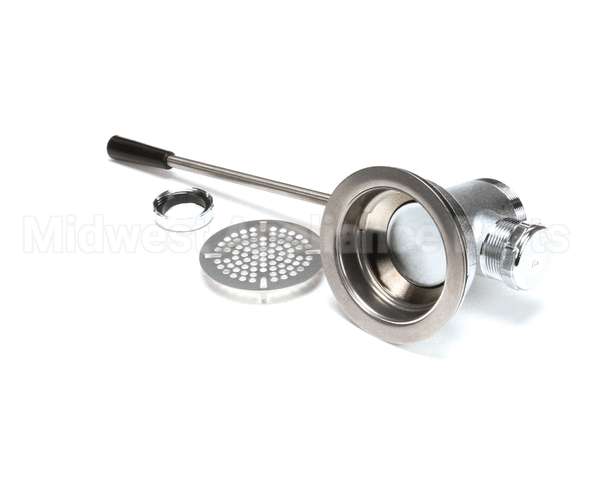 B-3972 T&S Brass Waste Drain Valve, Lever Handle, 3-1/2 X